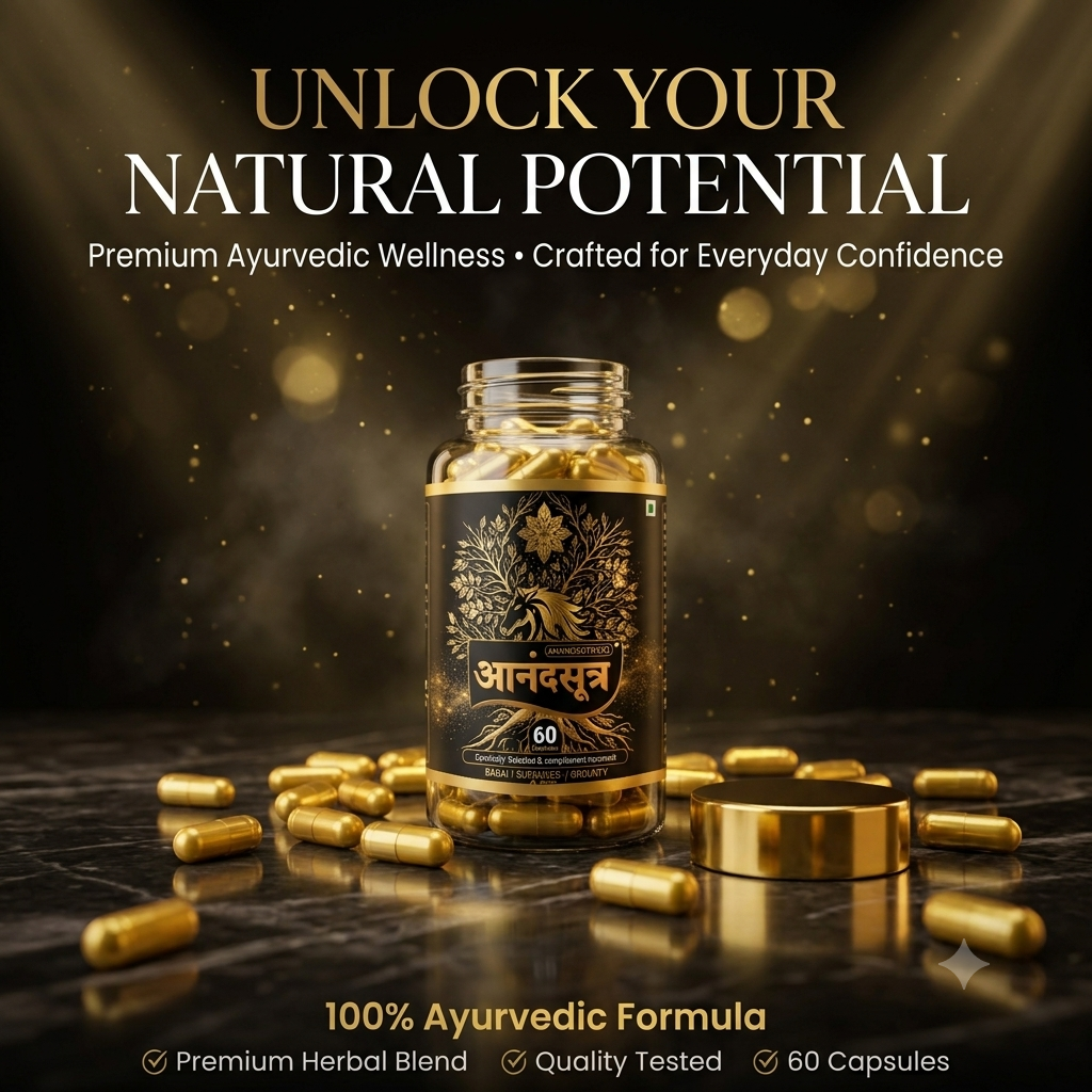 aanand sutra capsule unlock your natural potential premium ayurvedic wellnes creaftedx for everyday confidence
